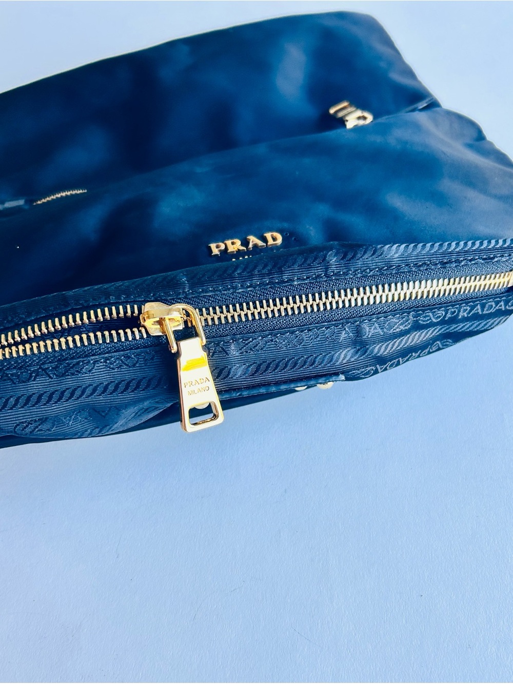 Prada Black Nylon Fold-Over Clutch - Picture 13 of 13